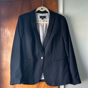 Jcrew wool blend blazer size 14 black